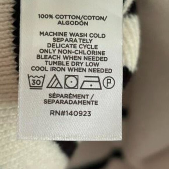 LOFT Striped Button Sleeve Split Neck Sweater NWT Sold Out OL - Picture 2 of 2